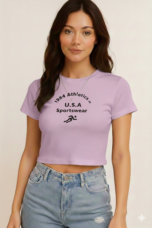Remera U.S.A Athletic 1984🏃♀️✨