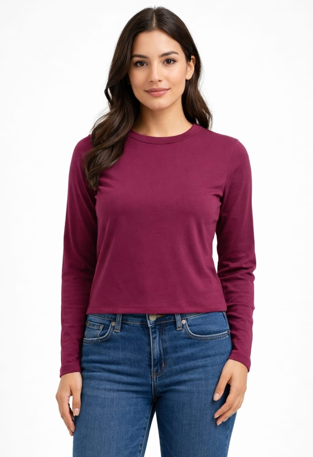 Camiseta básica cuello redondo