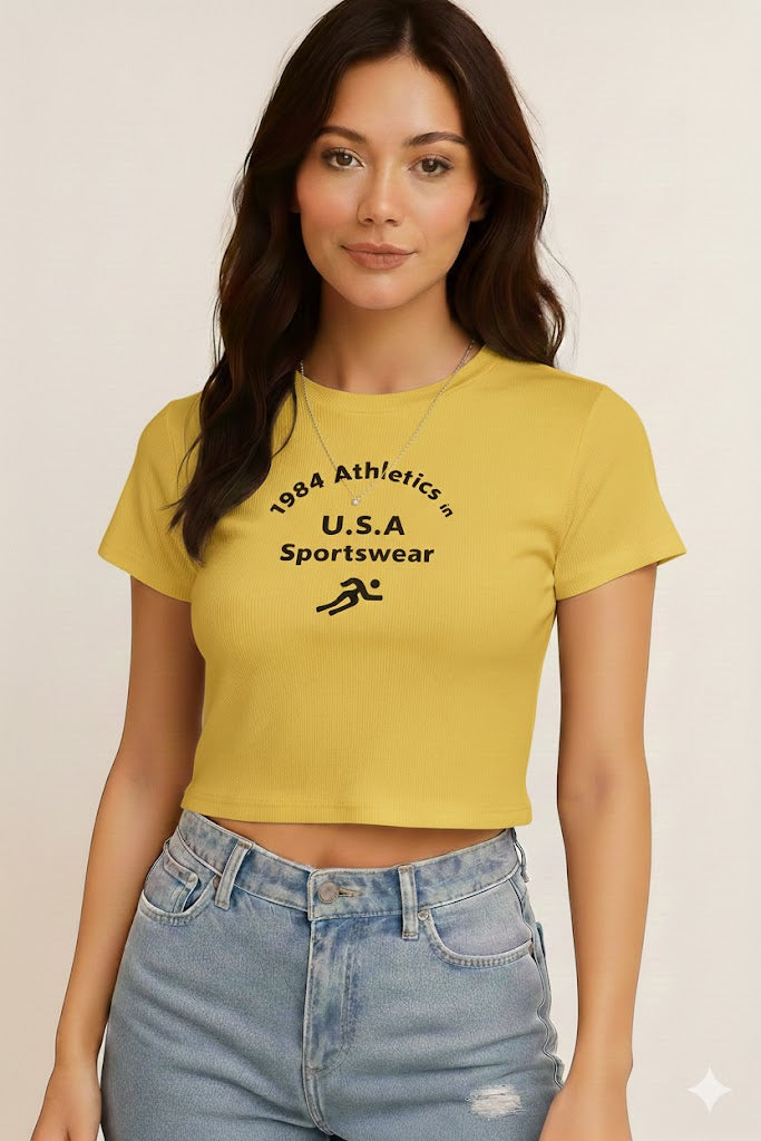 Remera U.S.A Athletic 1984🏃‍♀️✨