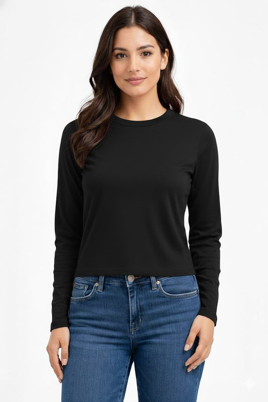 Camiseta básica cuello redondo